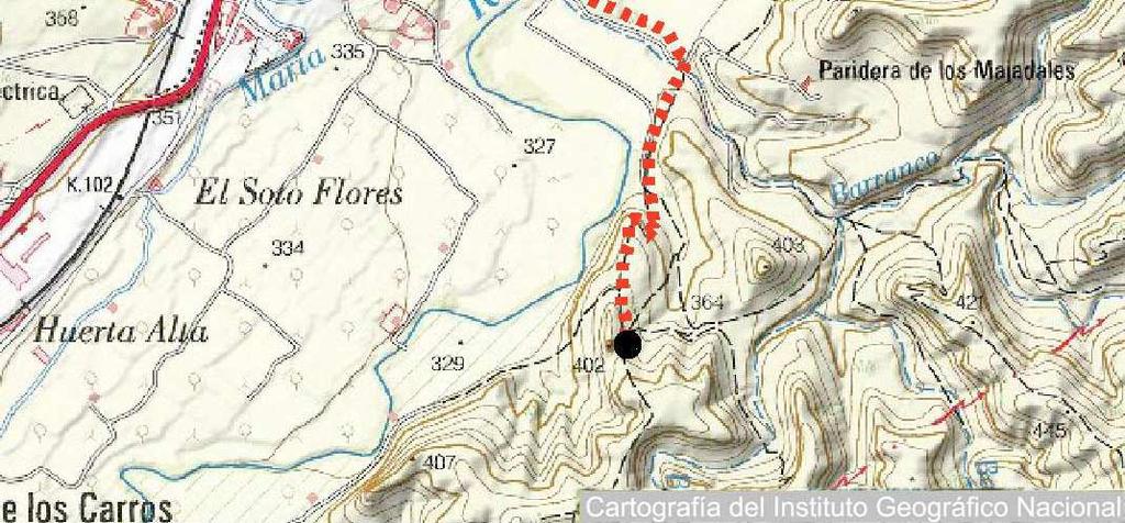 Unos quince kilómetros hay que recorrer para alcanzar el primer destino, María de Huerva. La autovía debe abandonarse tomando la salida compartida con el acceso a Cadrete.