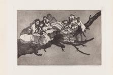 242 x 356 mm (huella plancha) Francisco de Goya y Lucientes, Disparate ridículo