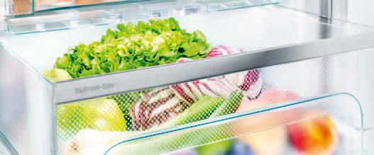 El sistema BioCool permite regular el nivel de humedad dentro del compartimiento frigorífico.