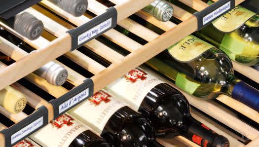 El moderno sistema electrónico, garantizan una regulación precisa de las temperaturas en los diferentes compartimentos de vinos.