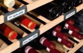 14 Sistema de información mediante etiquetas El sistema de etiquetado proporciona una visión rápida y clara de sus reservas de vino.