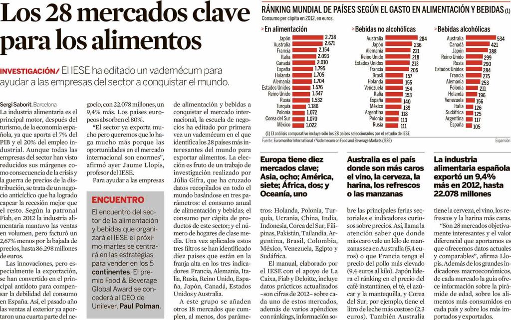 EXPANSION CATALUÑA BARCELONA Prensa: Tirada: Difusión: 29/05/13 Diaria 10.674 Ejemplares 7.