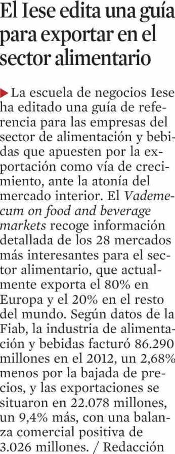 LA VANGUARDIA BARCELONA Prensa: Tirada: Difusión: 29/05/13 Diaria 117.284 Ejemplares 99.
