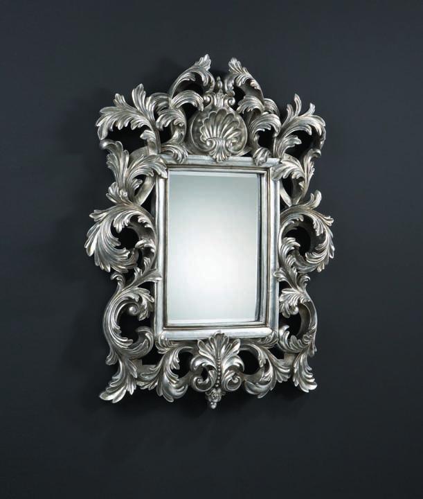 BARROCO 30 77 0113 puntos/points 590 74 95 8 cm Espejo barroco moldeado, acabado pan de plata