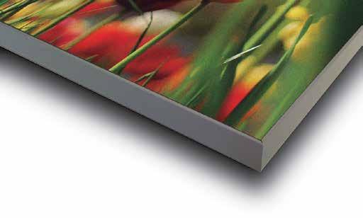SlimTEX optimiza el concepto de tensión con cinta de silicona cosida al material textil impreso Cambio de imagen sin herramientas! 14 mm Slim.