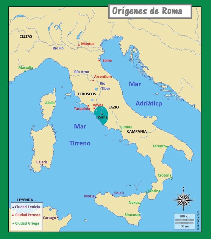 1. Orígenes de la ciudad de Roma La civilización romana se desarrolló en torno al mar Mediterráneo Mare nostrum.