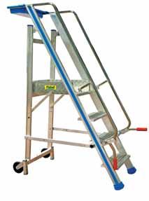 soluciones de altura Línea profesional Escalera para almacenes Forteza Escalera plegable para almacenes fabricada