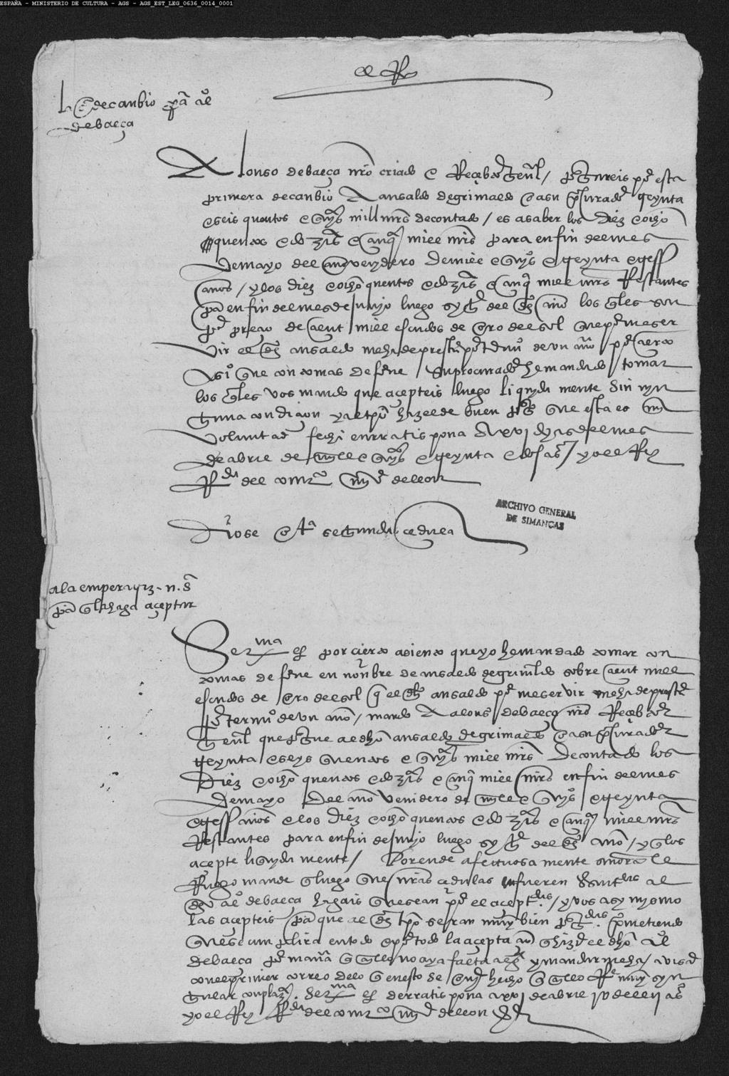 Serenísima etc. De Ratisbona a 16 de abril 1532 años.
