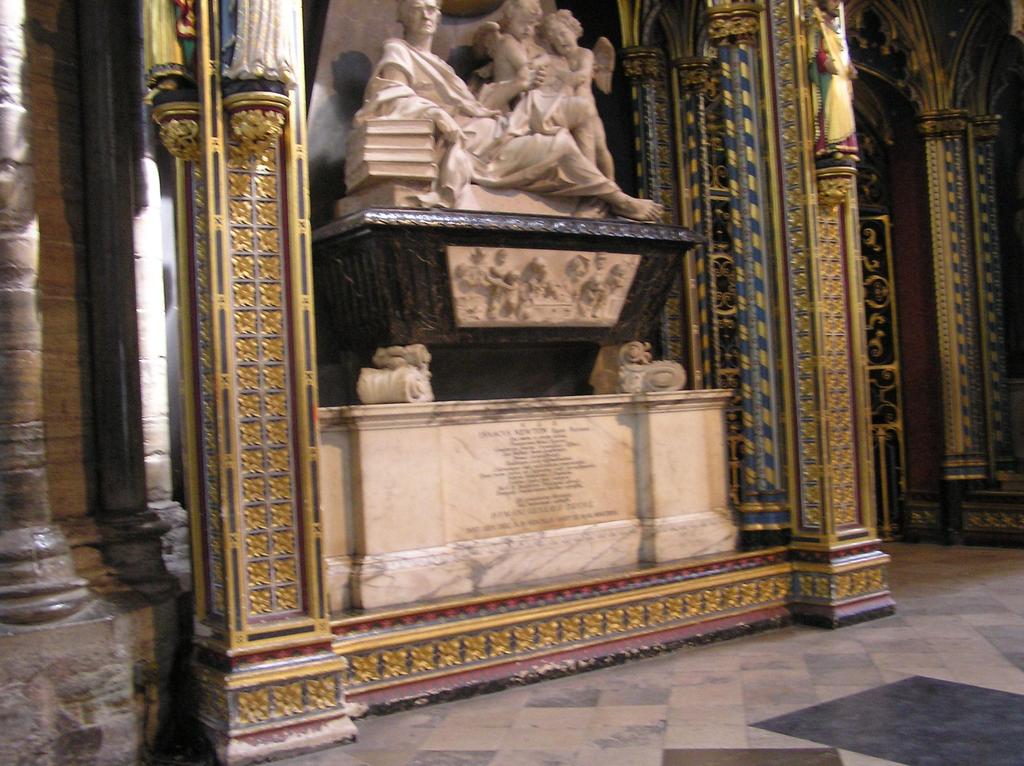 Sir Isaac Newton s burial site in Westminster Abbey