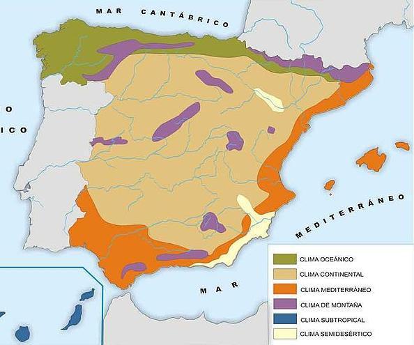 Se extiende por el resto de la península y Baleares, Ceuta y Melilla. 2.