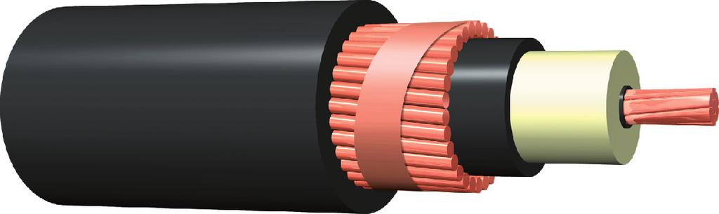 Cables Submarinos Monopolares para Media Tensión 15kV, 35kV, 46kV y 69kV. 6 5 4 3 2 1 Construcción 1. Conductor de cobre clase B, compactado y bloqueado contra humedad. 2. Blindaje del conductor en XLPE semiconductor extruido.