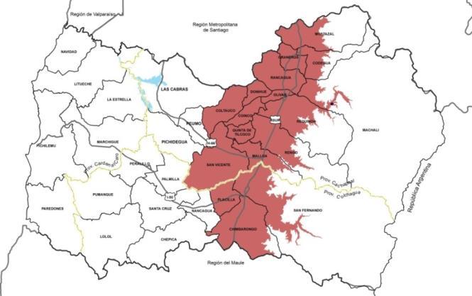 Declaración de Zona Saturada por MP2,5 Valle Central de la región Con fecha 13 de diciembre 2017, fue remitido para toma de razón Elaboración de informe técnico para la declaración de Zona Saturada