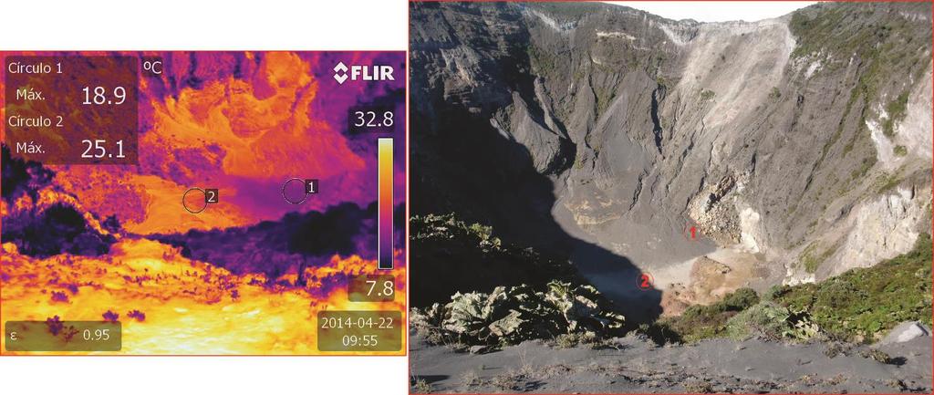 II. Volcán Irazú Durante este mes no se presentaron cambios importantes en el volcán Irazú. La laguna cratérica continúa sin aparecer (fig. 7).