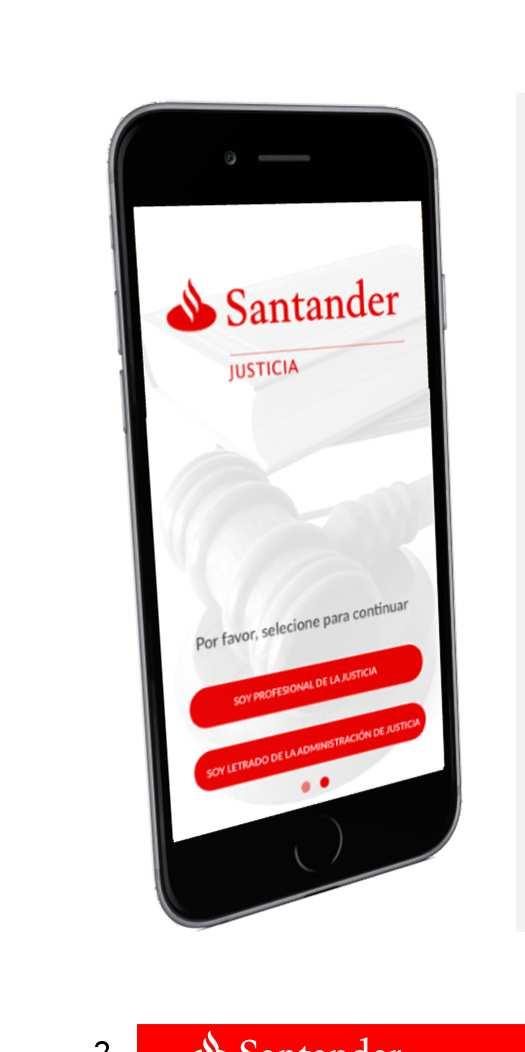 En qué consiste la App Móvil de Santander Justicia Santander Justicia colabora en la mejora del Servicio Público de Cuentas de Consignación desarrollando un acceso específico a través de dispositivos