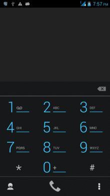 Realizar una Llamada En el teclado de marcación, introduzca el número de teléfono y haga clic en icono del teléfono para realizar una llamada.