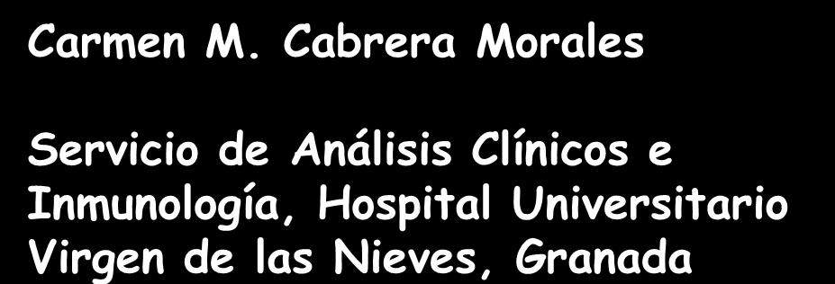 Cabrera Morales Servicio de Análisis Clínicos e