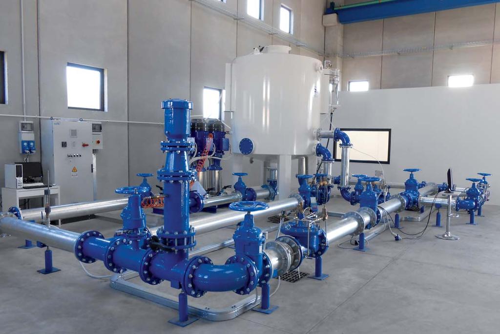Instalaciones para ensayos dinámicos Diseñadas para reproducir situaciones reales de funcionamiento en sistemas de distribución de agua modernos, las nuevas instalaciones para