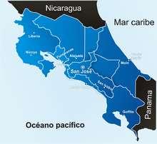Costa Rica Se localiza, en la región centroamericana en las coordenadas geográficas 8 y 11 15', de latitud norte y 82 y 85, de