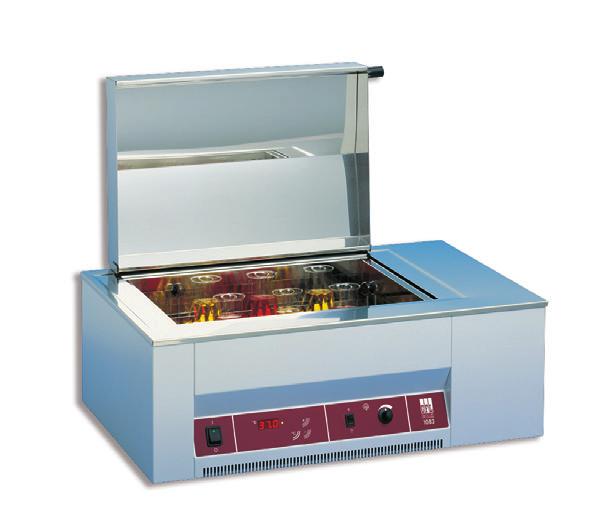 Baños termostáticos con agitación Permiten trabajar en el laboratorio con agitación y temperaturas reproducibles, para incubaciones, fermentaciones, homogeneizaciones y reacciones químicas.