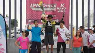 carrera en Xochitepec con una participación de 700 corredores. Premiación IPN ONCEK 11 Km.