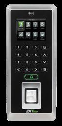 Interfaz de Control de Acceso: Cerradura Eléctrica, Sensor de Puerta, Botón de Salida, Alarma, Timbre. Opcional: 8.000 Huellas (Pull SDK).