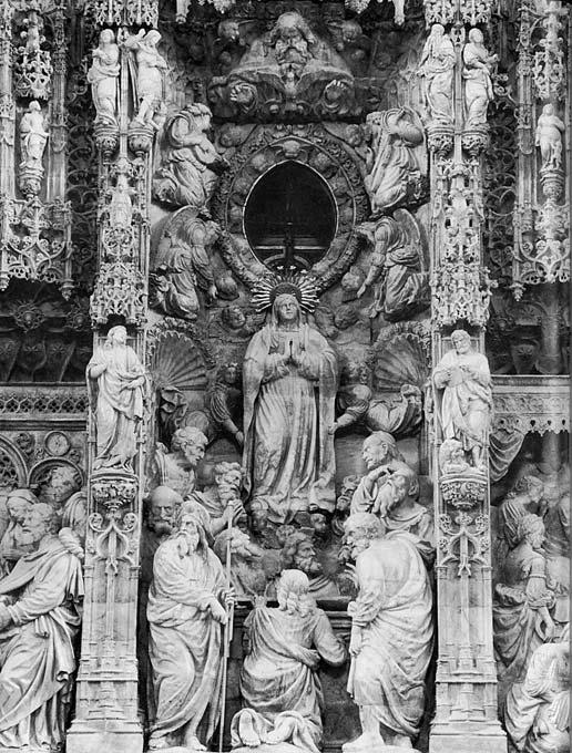 Escena central del retablo del