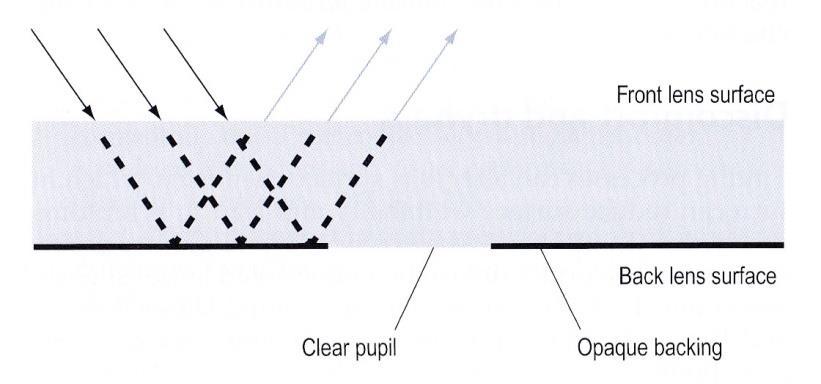 Fabricación de lentes tintadas: Tintado opaco - Soporte opaco Matriz teñida con