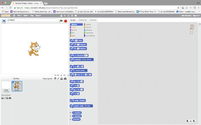 Scratch fue creado originalmente por MIT para brindar ayuda a los estudiantes universitarios a entender conceptos del pensamiento computacional básico, pero ahora se utiliza globalmente con niños de