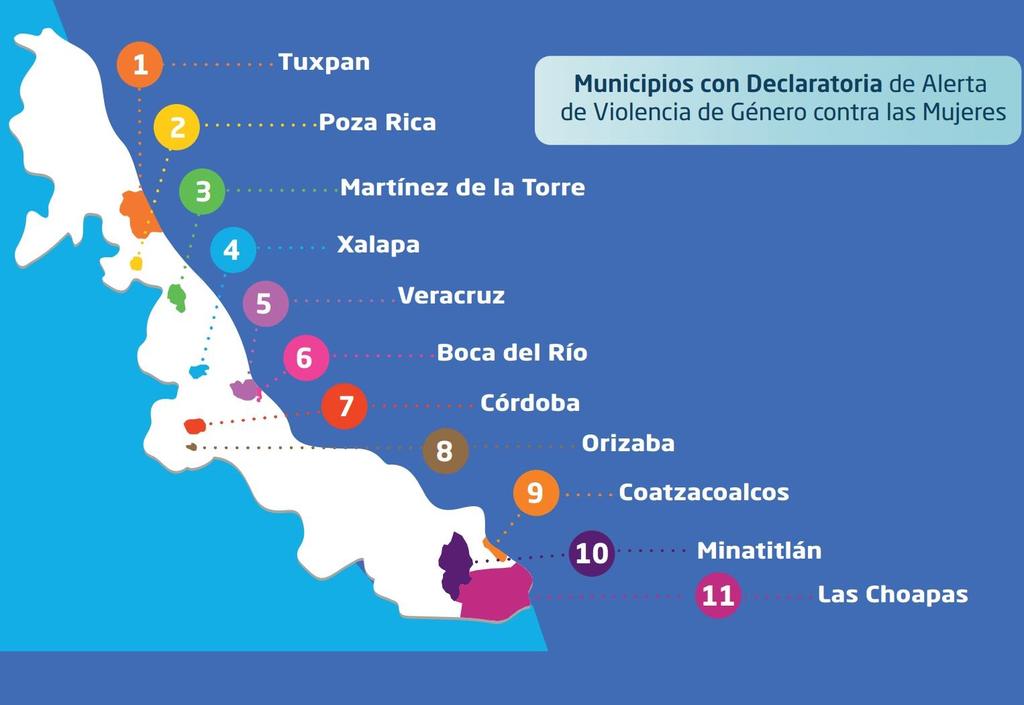 11 MUNICIPIOS QUE ABARCA LA DECLARATORIA 11 Municipios
