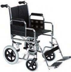 sillas de ruedas MOVILIDAD PL30 SILLA DE RUEDAS PLEGABLE Adecuada para personas con problemas para autopropulsarse, e ideal para maniobrar en pequeños espacios. Tapicería lavable de nylón.