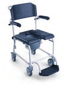 ASEO sillas de ruedas SILLA DE DUCHA LEVINA Una silla de ducha fabricada en aluminio, totalmente inoxidable y resistente. Muy ligera y fácil de maniobrar.
