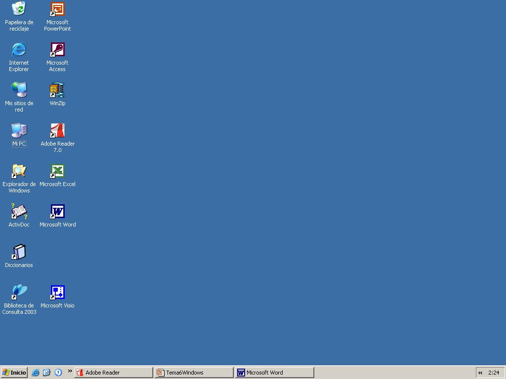 Informática Aplicada a la Economía Capítulo 2: Sistema operativo Windows XP 2.