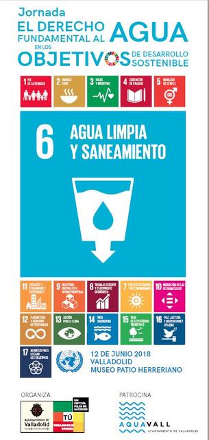 "El derecho fundamental al Agua en los objetivos de desarrollo sostenible" Junto con la Concejalía de Acción Social - 12 de junio en el Patio Herreriano.