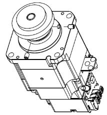 Motor de unidad de articulación n. 1 (16) Retire el generador de forma de onda desde el motor de la articulación n. 1. Hay un casquillo de bronce en uno de los orificios de tornillo de fijación.
