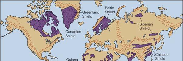 10.-Las áreas moradas estuvieron unidas y representan: A. Escudos Precámbricos. B. Cadenas Alpinas. C. Cuencas Cenozoicas. D. Terrenos Paleozoicos. Bloque 2.