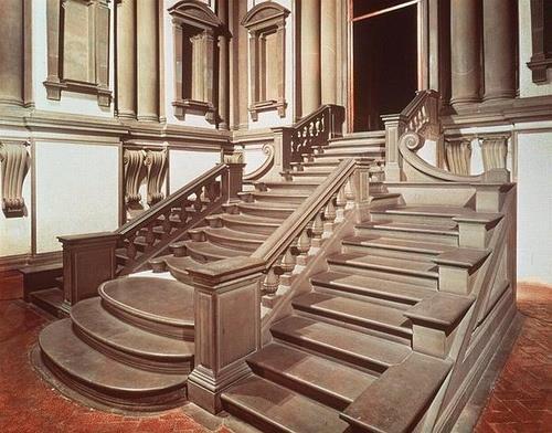 Miguel Ángel, Escaleras de la Biblioteca