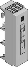 Adaptador de conexión Sistema de barras colectoras RiLine60 para DC Ejecución Intensidad hasta 63 A 125 A 250