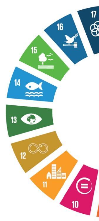 Avances realizados en la homologación de indicadores ambientales de los ODS Mapeo de los ODS Clasificación nacional de indicadores ambientales propuestos (Agenda 2030) por Objetivo de Desarrollo