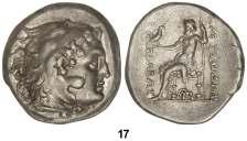 : Zeus entronizado a izquierda, detrás leyenda, debajo de la silla serpiente, delante escudo beocio. 17,16 grs. AR. Calidad fuera de lo comín. MAGNÍFICO EJEMPLAR. Müller-754. EBC+.