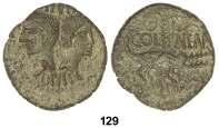 PUJA INICIAL EN UROS F 127 Denario. Acuñada el 16 a.c. AUGUSTO. L. Mescinius. Anv.: Cabeza laureada de Augusto a derecha. Rev.