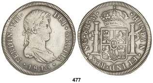 STARTING PRICE IN UROS F 477 8 Reales. 1816. GUATEMALA. M. 26,88 grs. ESCASA.