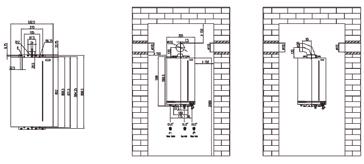 4.4 Plantilla de instalación (FIG.3.1) (FIG.3.2) (FIG.3.3) reglamento y de sus instrucciones técnicas complementarias. Encargue a un técnico habilitado la visita anual del calentador.