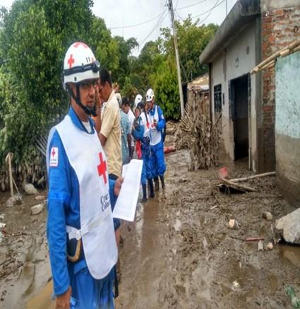 Cruz roja Colombiana Seccional Huila, hace presencia, con el fin de ayudar y aliviar el sufrimiento humano en esta zona del departamento, allí voluntarios de la