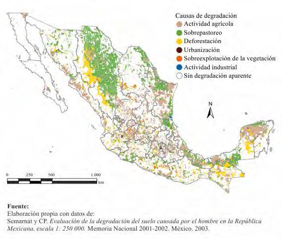 Problema Alrededor del 64% de los suelos de México presentan algún tipo