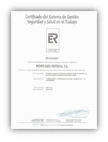 Certificaciones AÑO 1999 Certificación del Sistema de Calidad según UNE EN ISO 9001, por el Organismo