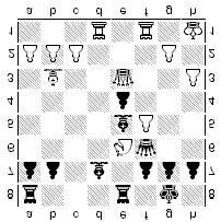 4 Novopashin - Tal Erevan, 1962 "En mi cálculo previo consideraba que lo mejor aquí era 1... c6 2. g5 e7 3. xe4 h4 4. d5 xd5 5. xd5 xb2 6. f4 h6 con una ligera ventaja negra.