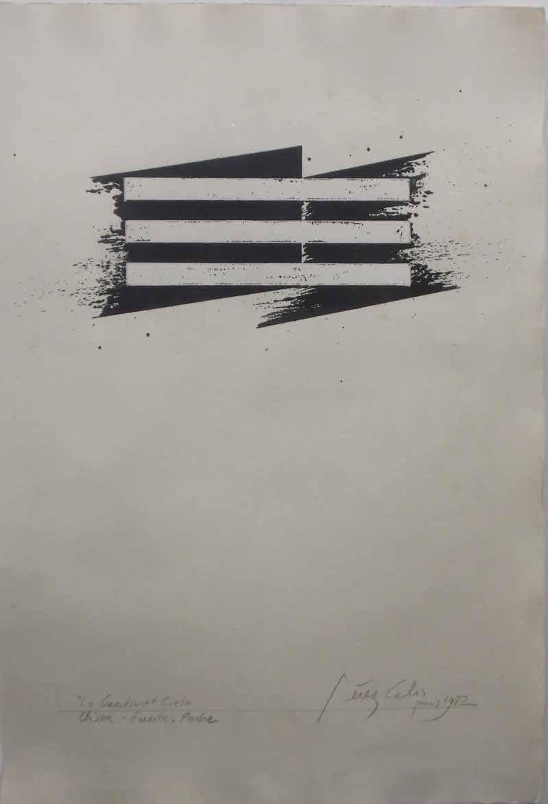 37. PEREZ CELIS colección privada Lo creativo Cielo - 1982 tinta 57 x 38 cm