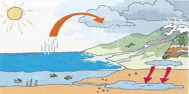 LA HIDROSFERA Es una capa discontinua de agua que cubre aproximadamente tres cuartas partes de la superficie de la Tierra