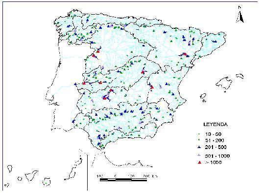 presas construidas desde principios del siglo XX España: Más de 1200 grandes presas.