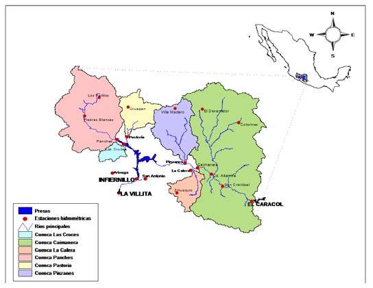 JIA 2017 Línea Temática B Hidrología, usos y gestión del agua 108 Análisis del funcionamiento de un sistema hidroeléctrico en México con reglas de operación obtenidas para intervalos de tiempo